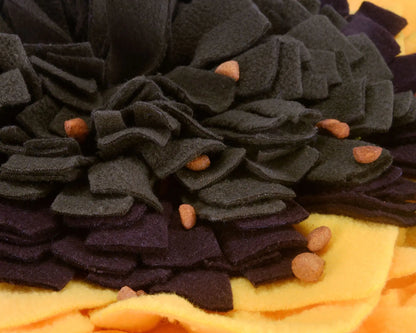Dog Snuffle Mat with Sunflower Design for Slow Feeding