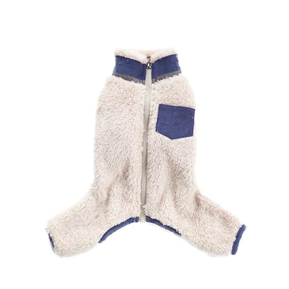 Pet Winter Plush Collar Padded Coat