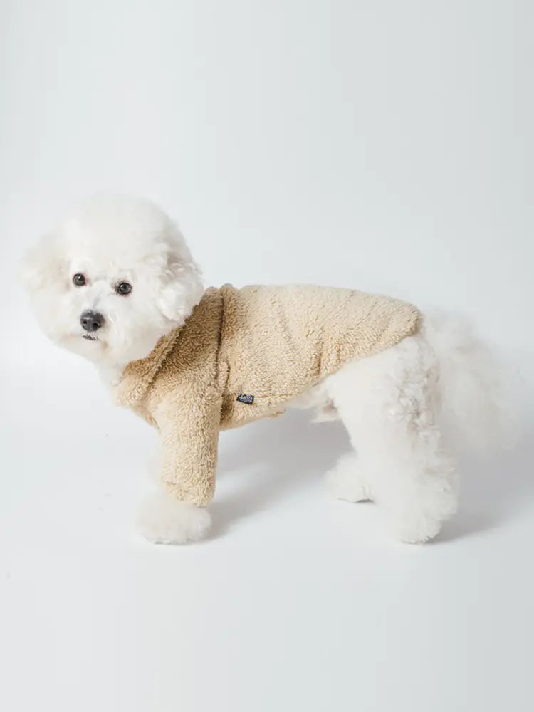 Lapel Flannelette Cotton Suit for Small Dogs