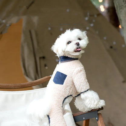 Pet Winter Plush Collar Padded Coat